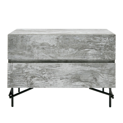 LA Furniture Aria Italian Modern Multi Grey with texture Nightstand VGAC-ARIA-NS Contemporary Style by Vig Furnitrue Number 79612 Catch Home Goods