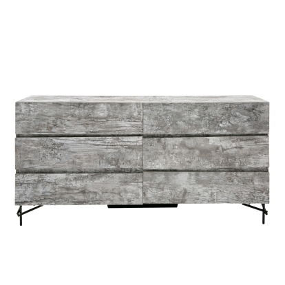 LA Furniture Aria Italian Modern Multi Grey with texture Dresser VGAC-ARIA-DRESSER Contemporary Style by Vig Furnitrue Number 79613 Catch Home Goods