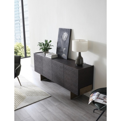 LA Furniture Gerald- Modern Brown Ash and Antique Cooper Buffet VGVC-G2206-BRN Contemporary Style by Vig Furnitrue Number 79793 Catch Home Goods