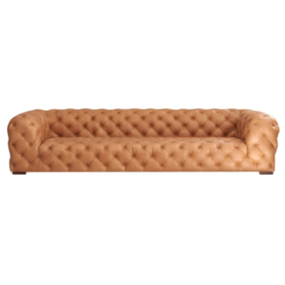 LA Furniture Dexter Transitional Camel Full Italian Leather Tufted Sofa VGEV-114-BR-S Contemporary Style by Vig Furnitrue Number 79815 Catch Home Goods