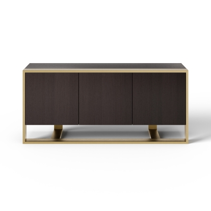 LA Furniture Modern Fauna Wenge and Brass Buffet VGBB-BN-2M-BWB-BUF Contemporary Style by Vig Furnitrue Number 79840 Catch Home Goods