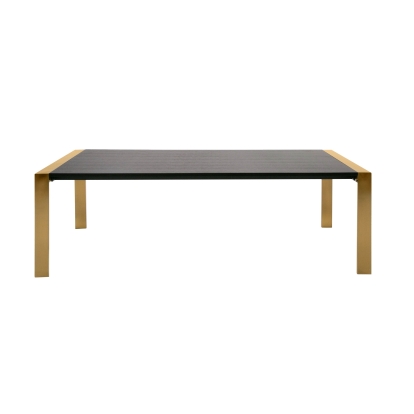 LA Furniture Fauna Modern Wenge and Brass Dining Table VGBB-BN-2T-WB-DT Contemporary Style by Vig Furnitrue Number 79841 Catch Home Goods