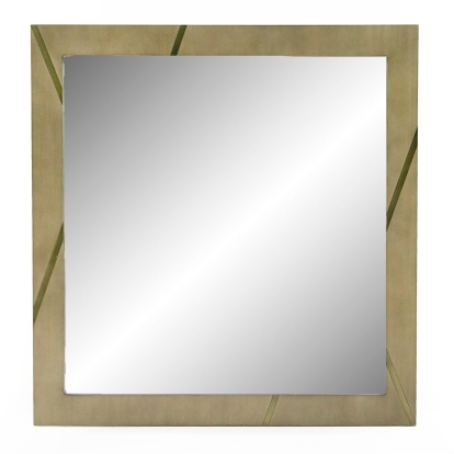 LA Furniture Nixa Modern Birch + Brushed Bronze Mirror VGVC-J1909-M-L-BIR Contemporary Style by Vig Furnitrue Number 79920 Catch Home Goods
