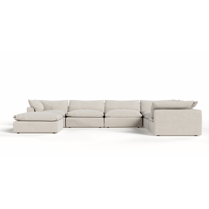 LA Furniture Garman Modern Light Grey Modular Sectional Sofa-7-Piece Sectional VGKKKF2651-MOD-GRY-SECT-7-Piece Sectional Contemporary Style by Vig Furnitrue Number 77214A Catch Home Goods