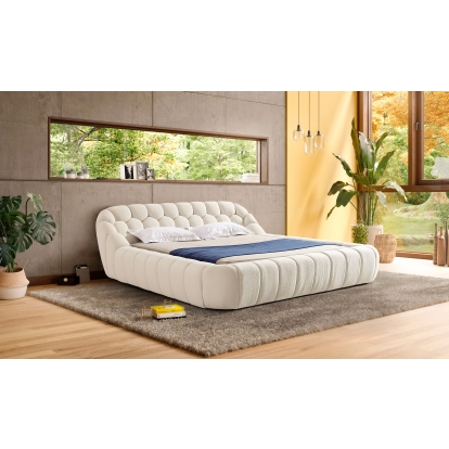 LA Furniture Yolonda Modern Off-White Fabric Bed-queen VGEV-A127-BED-OFFWHT-queen Contemporary Style by Vig Furnitrue Number 81100 Catch Home Goods