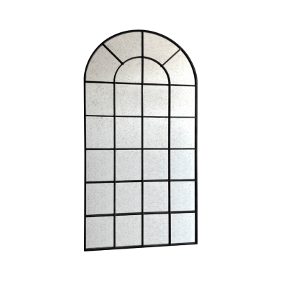 LA Furniture Grady Industrial Antique Black Floor Mirror VGGM-MI-1111B Contemporary Style by Vig Furnitrue Number 80065 Catch Home Goods