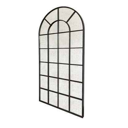 LA Furniture Grady Industrial Antique Black Floor Mirror VGGM-MI-1111B Contemporary Style by Vig Furnitrue Number 80065 Catch Home Goods