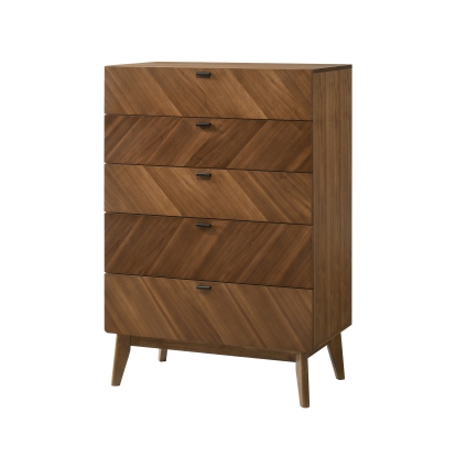 LA Furniture Kamela- Modern Walnut Chest VGMA-BR-128-CH Contemporary Style by Vig Furnitrue Number 80177 Catch Home Goods