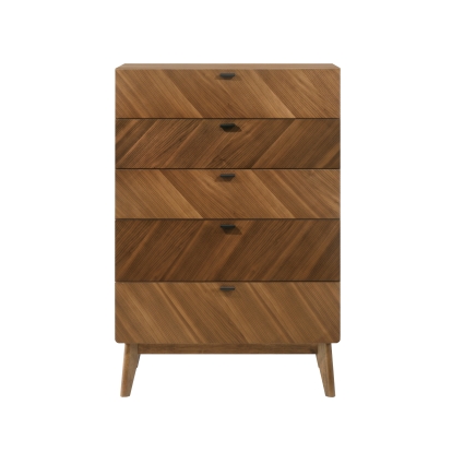 LA Furniture Kamela- Modern Walnut Chest VGMA-BR-128-CH Contemporary Style by Vig Furnitrue Number 80177 Catch Home Goods