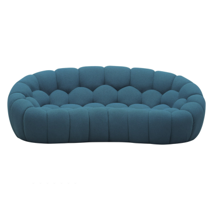 LA Furniture Yolonda Modern Curved Dark Teal Fabric Loveseat VGEV2126C-LOVE-C-15 Contemporary Style by Vig Furnitrue Number 80362 Catch Home Goods