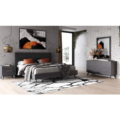 LA Furniture Diana Modern Grey Ash Bedroom Set VGMABR-132-SET Contemporary Style by Vig Furnitrue Number 80518|80517 Catch Home Goods