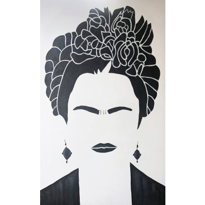 LA Furniture VIG23001 Face Oil Painting VGSHVIG23001 Contemporary Style by Vig Furnitrue Number 80778 Catch Home Goods