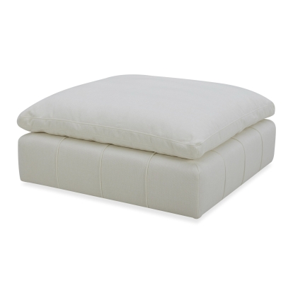LA Furniture Vicki Modern Off-White Fabric Ottoman VGKK-KF.8033-OTTO-IVORY Contemporary Style by Vig Furnitrue Number 81142|81142A Catch Home Goods