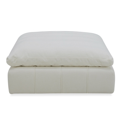 LA Furniture Vicki Modern Off-White Fabric Ottoman VGKK-KF.8033-OTTO-IVORY Contemporary Style by Vig Furnitrue Number 81142|81142A Catch Home Goods