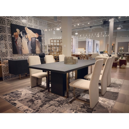 LA Furniture Tasha Modern Light Beige Grey Velvet + Brushed Brass Dining Chair (Set of 2) VGVC-B2133-LTGRY Contemporary Style by Vig Furnitrue Number 81203Z Catch Home Goods