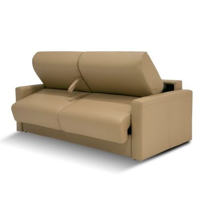 LA Furniture Revers Italian Modern Desert Leather 55" Sofa bed VGDTREVERS-140-DESERTO Contemporary Style by Vig Furnitrue Number 81235 Catch Home Goods