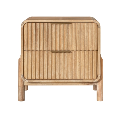 LA Furniture Mikala Modern Natural Oak Nightstand VGWDMIL-BST02 Contemporary Style by Vig Furnitrue Number 81306 Catch Home Goods