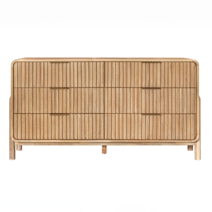 LA Furniture Mikala Modern Natural Oak Dresser VGWDMIL-DR06 Contemporary Style by Vig Furnitrue Number 81308 Catch Home Goods
