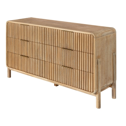 LA Furniture Mikala Modern Natural Oak Dresser VGWDMIL-DR06 Contemporary Style by Vig Furnitrue Number 81308 Catch Home Goods