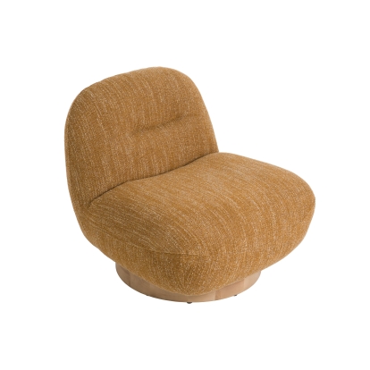 LA Furniture Renee Modern Mustard Fabric Swivel Accent Chair VGKK-KF.A1157-MUST Contemporary Style by Vig Furnitrue Number 81387|81387A Catch Home Goods