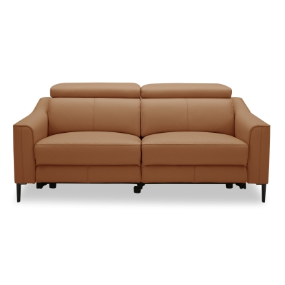 LA Furniture Eden Modern Camel Leather Sofa With 2 Recliners VGKV-KM.5012-SOFA-CML Contemporary Style by Vig Furnitrue Number 81446|81446A Catch Home Goods