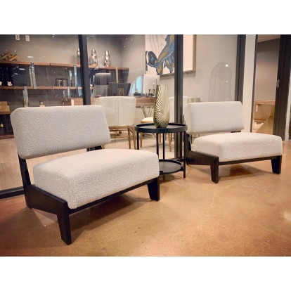 LA Furniture Tucker Mid-Century Modern Light Grey Fabric + Black Walnut Accent Chair VGRH-RHS-AZHT05-GRY Contemporary Style by Vig Furnitrue Number 81529 Catch Home Goods