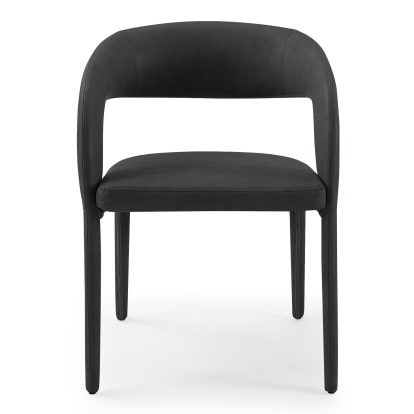 LA Furniture Faerron Modern Black Leatherette Dining Chair VGEUMC-7182CH-BLK Contemporary Style by Vig Furnitrue Number 81538 Catch Home Goods
