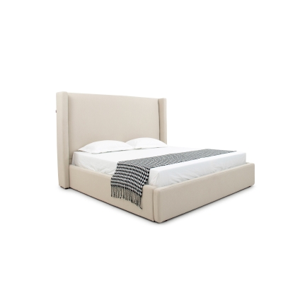 LA Furniture Queen Byrne Modern Beige Fabric Bed VGEVVG713-C-01-Q Contemporary Style by Vig Furnitrue Number 81557 Catch Home Goods