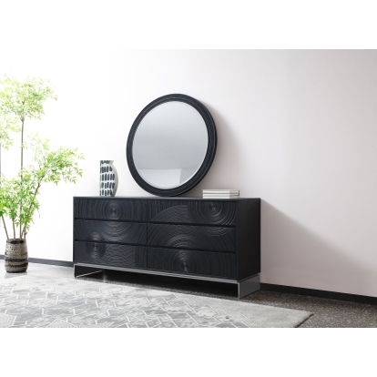 LA Furniture Cirque Modern Black Ash Dresser VGVC-J2368-D Contemporary Style by Vig Furnitrue Number 81573 Catch Home Goods