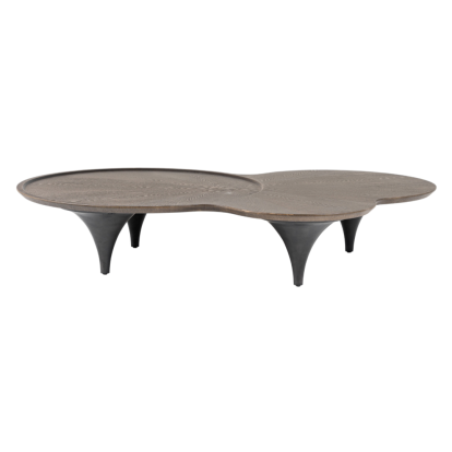 LA Furniture Beulah Modern Free Form Dark Ash Coffee Table VGOD-LZ-319C-COF Contemporary Style by Vig Furnitrue Number 81611 Catch Home Goods