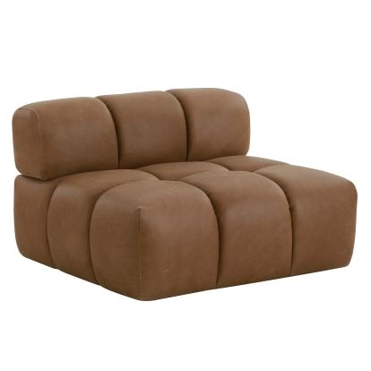 LA Furniture Everest Modern Brown Leather Modular Armless Sectional Seat VGOD-ZW-23118-ARM Contemporary Style by Vig Furnitrue Number 81614|81614A Catch Home Goods