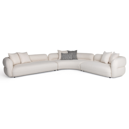 LA Furniture Drayton Modern Off-White Fabric Sectional Sofa VGOD-DY-23060-OFF Contemporary Style by Vig Furnitrue Number 81629 Catch Home Goods