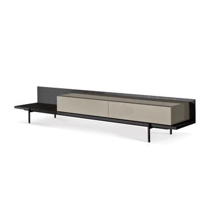 LA Furniture Colima Modern Matte Beige + Walnut TV Stand VGIP-TV-797 Contemporary Style by Vig Furnitrue Number 81691 Catch Home Goods