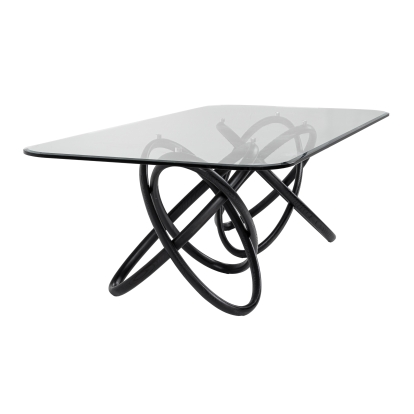 LA Furniture Mason Modern Glass & Black Ash Dining Table VGCSDT-16092-BLK Contemporary Style by Vig Furnitrue Number 81725 Catch Home Goods