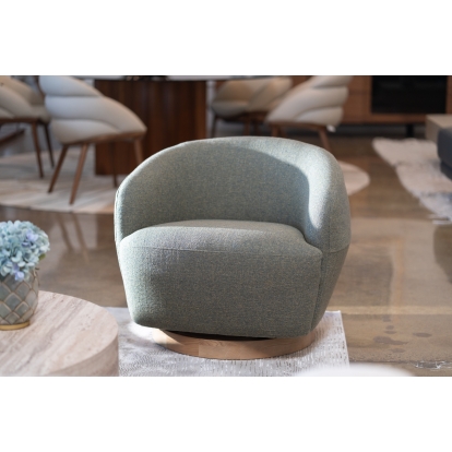 LA Furniture Agatha Modern Hemp Fabric Swivel Accent Chair VGKK-KF.A1203-HEMP Contemporary Style by Vig Furnitrue Number 81736|81736A Catch Home Goods