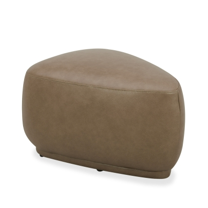 LA Furniture Kinsey Modern Tan Leather Small River Rock Ottoman VGKK-KF.D2015-S-SAND Contemporary Style by Vig Furnitrue Number 81738 Catch Home Goods