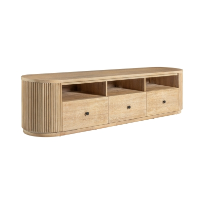 LA Furniture Jacobson Modern Natural Acacia TV Stand VGWD-LYO-CST Contemporary Style by Vig Furnitrue Number 81745 Catch Home Goods