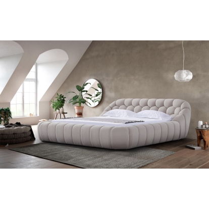 LA Furniture Queen Yolonda Modern Beige Fabric Bed VGEV-A127-BED-BGE-Q Contemporary Style by Vig Furnitrue Number 81781 Catch Home Goods
