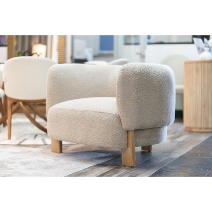 LA Furniture Optima Mid-Century Modern Taupe Fabric Accent Chair VGHM-ST292-BGE Contemporary Style by Vig Furnitrue Number 81903 Catch Home Goods