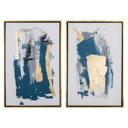 LA Furniture Fleck Modern Painting Set of 2 VGVA-CO22529 Contemporary Style by Vig Furnitrue Number 81930 Catch Home Goods