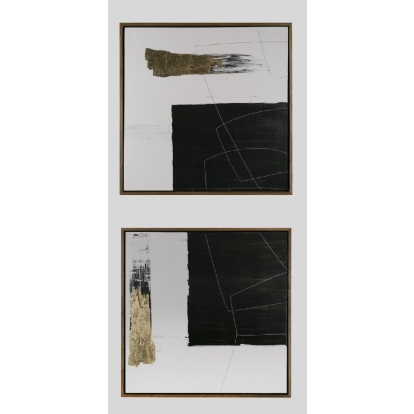 LA Furniture Lund Modern Painting Set of 2 VGVA-CO23045 Contemporary Style by Vig Furnitrue Number 81933 Catch Home Goods