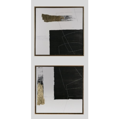 LA Furniture Lund Modern Painting Set of 2 VGVA-CO23045 Contemporary Style by Vig Furnitrue Number 81933 Catch Home Goods