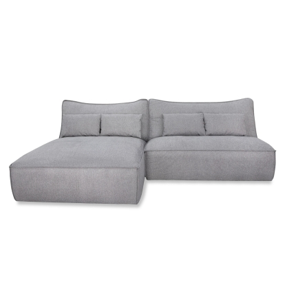 LA Furniture Racine Modern Grey Fabric Modular Sectional Sofa VGSX-FF22054-SILT Contemporary Style by Vig Furnitrue Number 82027 Catch Home Goods