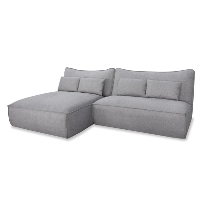 LA Furniture Racine Modern Grey Fabric Modular Sectional Sofa VGSX-FF22054-SILT Contemporary Style by Vig Furnitrue Number 82027 Catch Home Goods