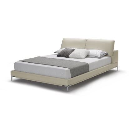 LA Furniture Eastern King Pearson Modern Light Grey Leather Bed VGKK-B-177-BED-GRY-EK Contemporary Style by Vig Furnitrue Number 82487 Catch Home Goods