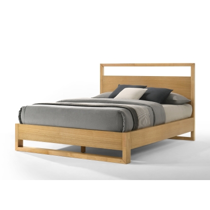 LA Furniture Eastern King Berlin Modern Natural Oak Bed VGMA-BR-92-BED-NAT-EK Contemporary Style by Vig Furnitrue Number 82497 Catch Home Goods
