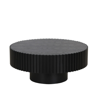 LA Furniture Pierre Modern Black Ash Small Round Coffee Table VGDW-DW4023-SML-BLK Contemporary Style by Vig Furnitrue Number 82600 Catch Home Goods
