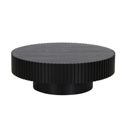 LA Furniture Pierre Modern Black Ash Large Round Coffee Table VGDW-DW4023-LRG-BLK Contemporary Style by Vig Furnitrue Number 82601 Catch Home Goods