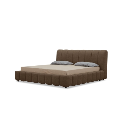 LA Furniture Eastern King Harris Modern Brown Fabric Bed VGKK-KF.B2032-BRN-EK Contemporary Style by Vig Furnitrue Number 82819A|82819B Catch Home Goods