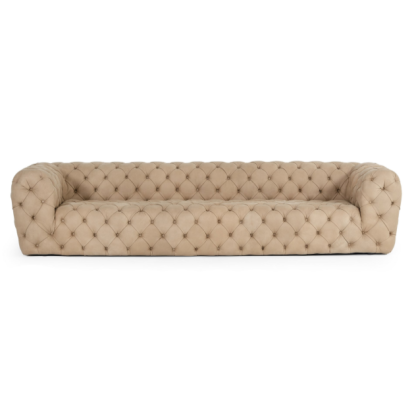 LA Furniture Ellington- Italian Beige Nubuck Leather 4-Seater Sofa VGCCRIALTO4 Contemporary Style by Vig Furnitrue Number 83139 Catch Home Goods